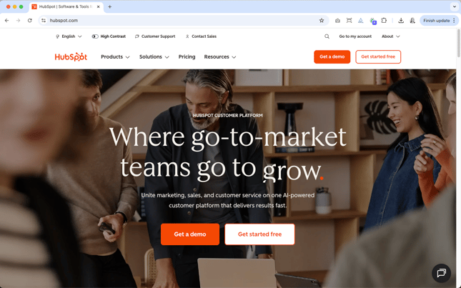 HubSpot - Landing page