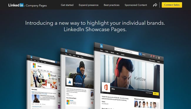 LinkedIn Showcase Pages
