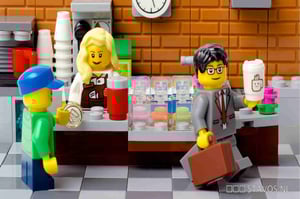 Lego-figurer i arbeidssituasjon