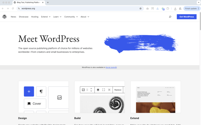 Wordpress - langing page